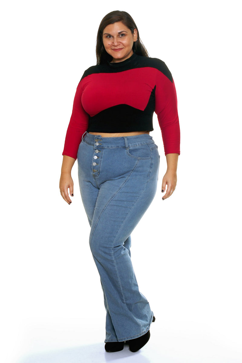Generation Mod Crop Top in Red