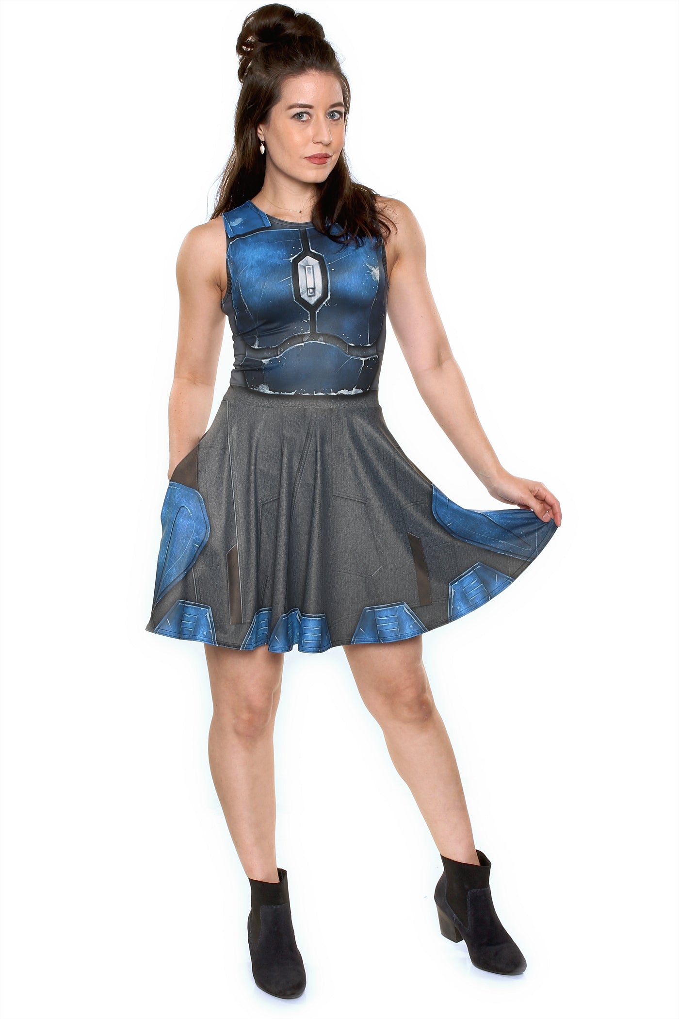 Nighthawk Blue A-Line Dress