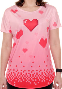 Pixelated Love Loose Fit Tunic